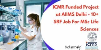 ICMR SRF Vacancies