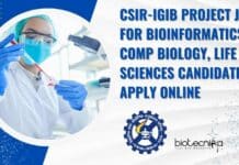 CSIR-IGIB Project Jobs For Bioinformatics, Comp Biology, Life Sciences Candidates, Apply Online IGIB Project Jobs