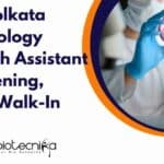 IISER Kolkata Microbiology Research Assistant Job Opening, Attend Walk-In IISER Kolkata Microbiology Research