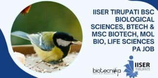 IISER Tirupati BSc Biological