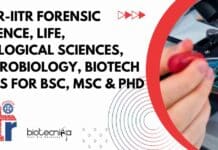 CSIR-IITR Forensic Science, Life, Biological Sciences, Microbiology, Biotech Jobs For BSc, MSc & PhD IITR Jobs For BSc Biotech