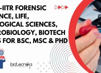 IITR Jobs For BSc Biotech