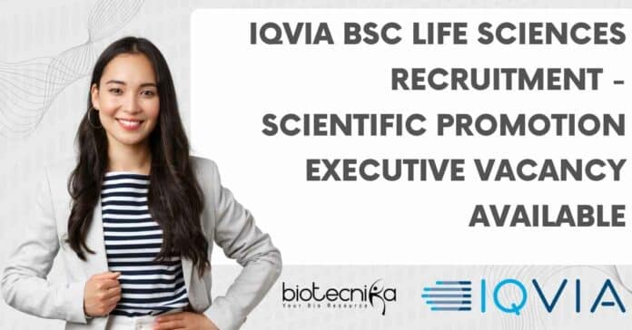 IQVIA BSc Job Opening