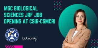 MSc Biological Sciences JRF
