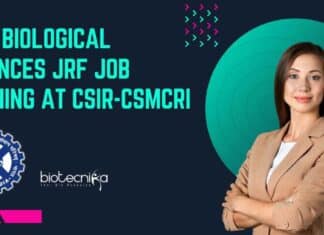 MSc Biological Sciences JRF