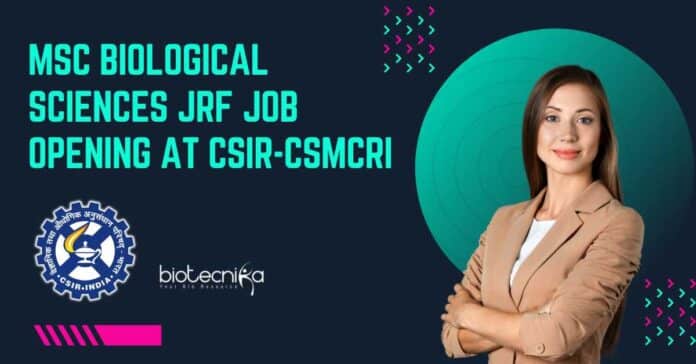 MSc Biological Sciences JRF