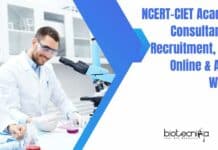 NCERT-CIET Academic Consultant Job Recruitment, Apply Online & Attend Walk-In NCERT-CIET Job