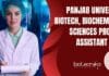 Panjab University Biotech, Biochem, Life Sciences Project Assistant Jobs Panjab University Biotech, Biochem
