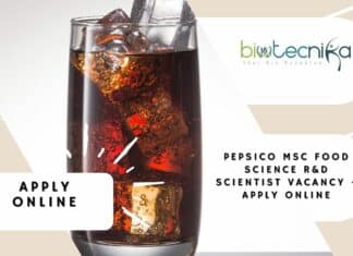 PepsiCo MSc Food Science R&D Scientist Vacancy - Apply Online