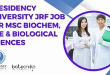 Presidency University JRF Job For MSc Biochem, Life & Biological Sciences Presidency University Biochem