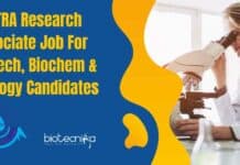 SASTRA Research Associate Job For Biotech, Biochem & Zoology Candidates SASTRA Research Associate Job