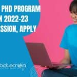 THSTI-JNU PhD 2022 Admissions