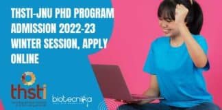 THSTI-JNU PhD 2022 Admissions