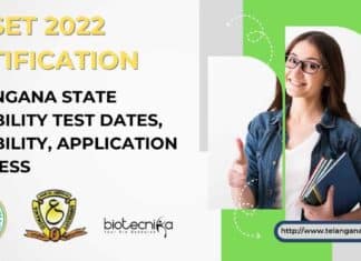 TS-SET 2022 Notification - Telangana State Eligibility Test Dates, Eligibility, Application Process
