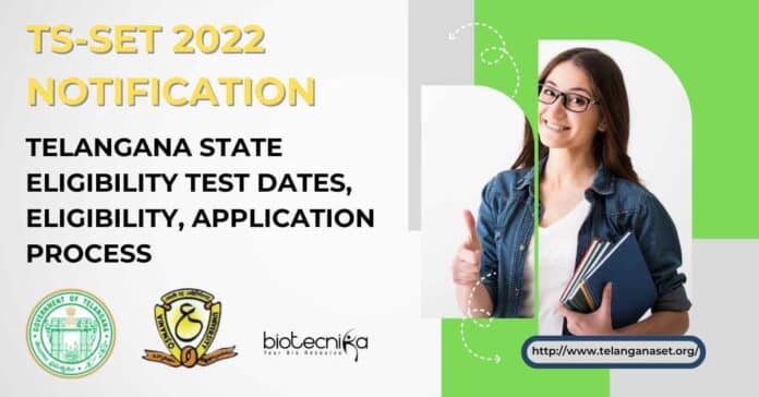 TS-SET 2022 Notification - Telangana State Eligibility Test Dates, Eligibility, Application Process