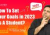 2023 Goals For Students - How to set goals in 2023?