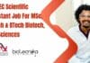 ACTREC Scientific Assistant Job For MSc, MTech & BTech Biotech, Life Sciences ACTREC Mumbai Scientific Assistant