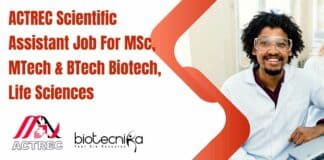 ACTREC Mumbai Scientific Assistant