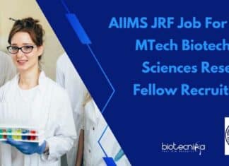 AIIMS JRF Job For MSc