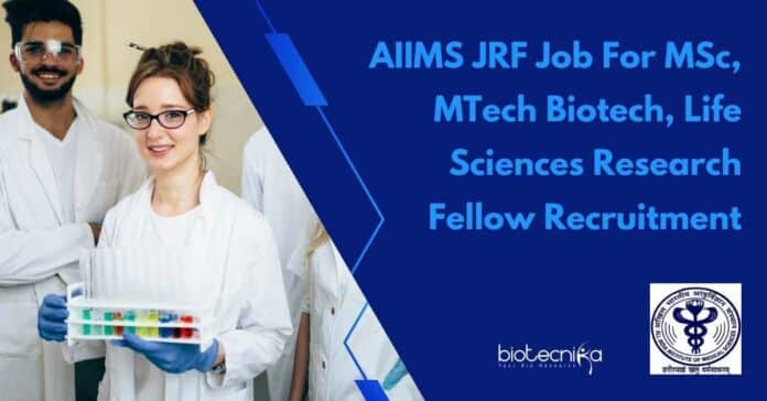 AIIMS JRF Job For MSc