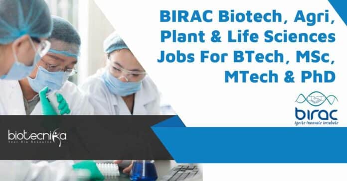 BIRAC Recruitment Latest
