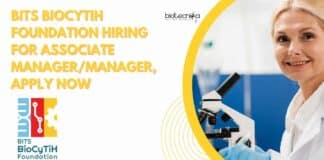 BITS BioCyTiH Foundation Hiring