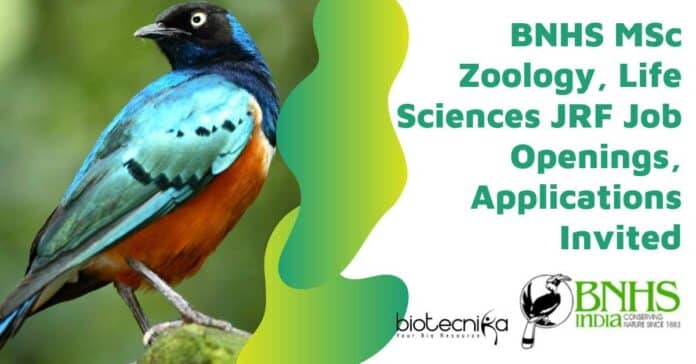 BNHS MSc Zoology JRF