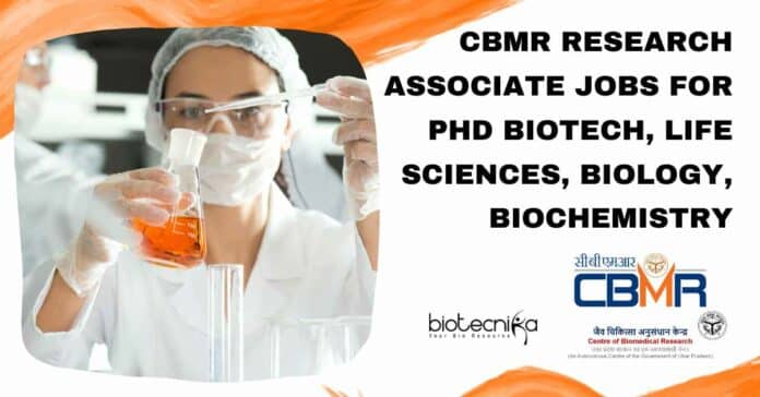 CBMR Research Associate Jobs