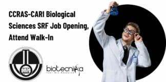 CCRAS-CARI Biological Sciences SRF
