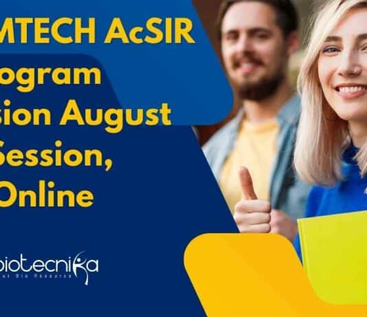 CSIR-IMTECH AcSIR PhD Program Admission