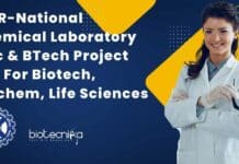 CSIR-National Chemical Laboratory MSc & BTech Project Job For Biotech, Biochem, Life Sciences CSIR-NCL Project Vacancy BTech