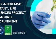 CSIR-NEERI MSc Botany, Life Sciences Project Associate Recruitment CSIR-NEERI MSc Botany