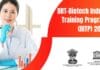 DBT-Biotech Industrial Training Programme (BITP) 2022-23 DBT-BITP 2022-23