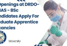 14 Openings at DRDO-INMAS – BSc Candidates Apply For Graduate Apprentice Vacancies DRDO-INMAS Graduate Apprentice Recruitment
