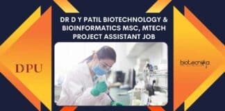 DY Patil Project Job For MSc