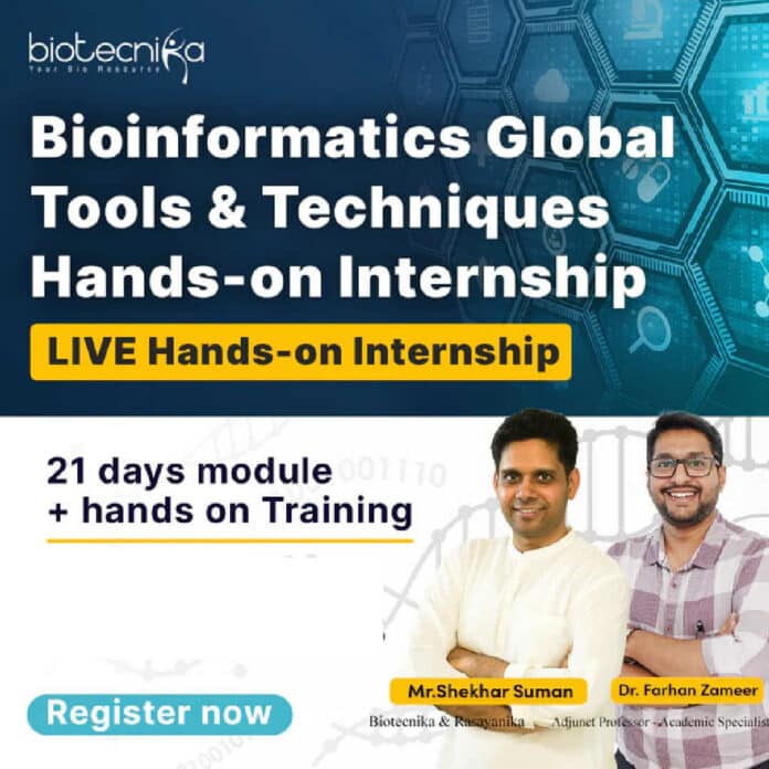 Important Announcement: Bioinformatics Global Tools & Techniques 21 Days Exclusive Hands-on Internship Postponed