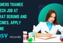 Freshers Trainee Biotech Job at Bharat Serums and Vaccines, Apply Online Freshers Trainee Biotech Job
