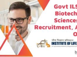 Govt ILS MSc Biotech