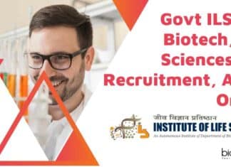 Govt ILS MSc Biotech