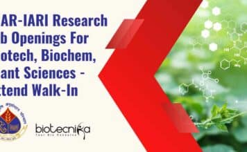 IARI Jobs For MSc
