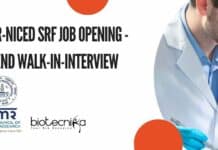 ICMR-NICED SRF Job Opening – Attend Walk-In-Interview ICMR-NICED SRF Job Opening