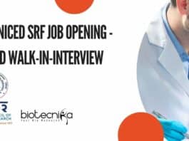 ICMR-NICED SRF Job Opening