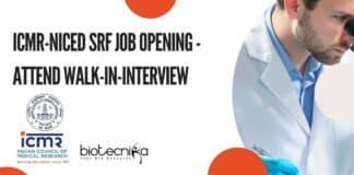 ICMR-NICED SRF Job Opening