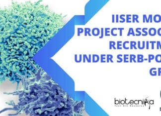 IISER Mohali Project Associate