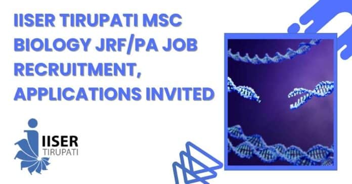 IISER Tirupati MSc Biology