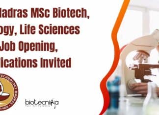 IIT Madras MSc Biotech