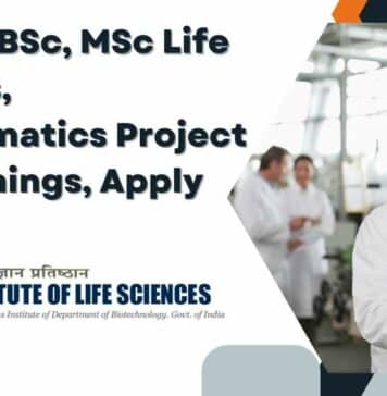 Govt ILS BSc, MSc Life Sciences, Bioinformatics Project Job Openings, Apply Online ILS Bioinformatics Job Opening