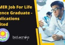 JIPMER Job For Life Science Graduate – Applications Invited JIPMER Job For Life Science Graduate