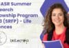 JNCASR Summer Research Fellowship Program 2023 (SRFP) With Rs. 10,000 pm Monthly Stipend – Life Sciences Apply JNCASR Summer Research Fellowship 2023 Program (SRFP) - Life Sciences