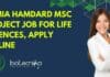 Jamia Hamdard MSc Project Job For Life Sciences, Apply Online Jamia Hamdard MSc Project